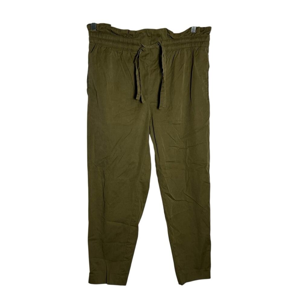 IRO Green Elastic Drawstring Waist Trouser Pants